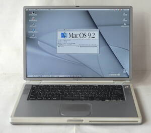 PowerBook G4 チタニュウム 400MHz 256MB/30GB/DVD/バッテリー生 OS９単独起動可　 