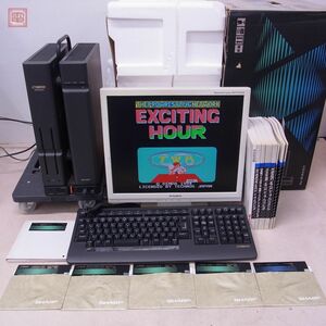 1円〜 SHARP X68000 SUPER HD ( CZ-623C-TN ) 本体 一部メンテナンス済 ※HDD消去済 キーボード・FD・箱説付 シャープ ジャンク【60