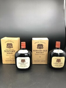 東京限定発送　未開栓 古酒 ウイスキー サントリー オールド SUNTORY OLD WHISKY 箱付き BY0942-21