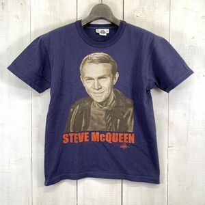 トイズマッコイ TOYS McCOY & Co. スティーブ・マックイーン STEVE McQUEEN プリントTシャツ*H.OKAMOTO(S)ネイビー