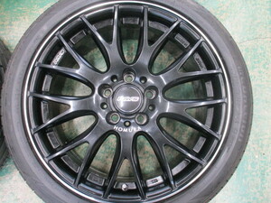 レイズ ホムラ 2x9 Plus 18x7.5J +50 PCD114.3 5H 215/45R18 ノア ヴォクシー ステップワゴン MAZDA3