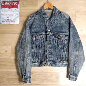 Y8Y/R1.8-3　アメリカ製　Levis　リーバイス　デニムジャケット　トラッカージャケット　Gジャン　ジージャン　メンズ　XLサイズ