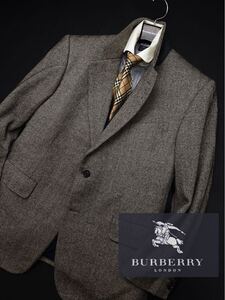 h45圧倒!【頂点!!カシミヤ100%】定価14万●BURBERRY PRESTIGE COLLECTION●ピュアカシミヤ100%ジャケット バーバリーコート メンズ M