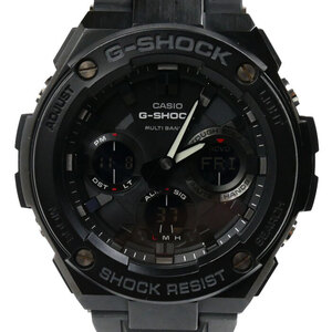 CASIO カシオ G-SHOCK G-STEEL 電波 腕時計 ソーラー ブラック GST-W100G-1BJF メンズ 中古