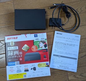 BUFFALO USB3.1(Gen.1)対応 外付けHDD 4TB ブラック HD-LD4.0U3-BKA