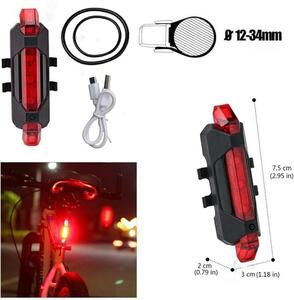 自転車用 USB 充電式 LED テールライト テール ランプ リアライト M7