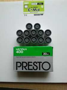 NEOPAN400 PRESTO 135 36枚撮り1箱20本入りとバラで12本の全部で32本