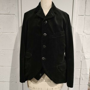 JELADO ANTIQUE GARMENTS S 黒 コーデュロイジャケット ベスト サックコート ブラック ジェラード アンティークサックコート 2ピース