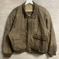 A-2 real leather bomber jacket military