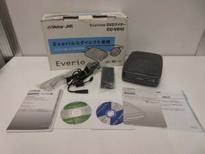 家電祭 Victor ビクター Everio専用 DVDライター CU-VD10 現状品 使用品 通電確認済み DVD ディスク 長期保管品