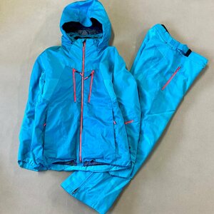 ★DESCENTE デサント スキーウェア スノーボードウェア セットアップ ジャケット スノーギア ライトブルー サイズM 1.74kg★