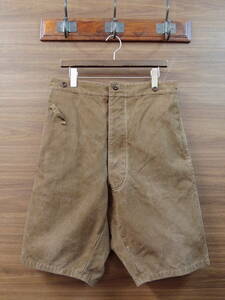 ★40S 50S VINTAGE FRENCH RAILROAD WORK PANTS フランス 国鉄 ダック キャンバス ワーク パンツ リメイク リサイズ ハーフパンツ ショーツ