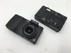 ♪▲【RICOH リコー】コンパクトデジタルカメラ 2点セット CX3/Caplio GX100 まとめ売り 0123 8