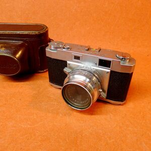 k★075 ジャンク Ricoh 35s RIKENON 1:2.8 4.5cm カバー付き レンジファインダー レトロカメラ 昭和レトロ ヴィンテージ アンティーク /60