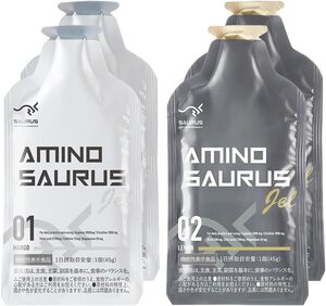 4個アソート AMINO SAURUS GEL(アミノサウルス ジェル) アルギニン2000mg シトルリン1000mg クエン酸