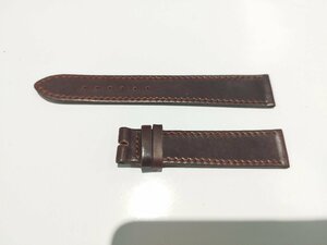 【時計王】NOMOS ノモス 純正革ベルト シェルコードバン 幅18-16mm 新品時汚れ有り交換品 訳あり ブラウン 税別＋送料無料