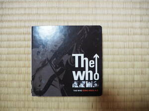 THE WHO SONG INDEX A-Z 以前の 紙ジャケ ＣＤに付録として付いてきてたINDEXとバインダ 紙ジャケット