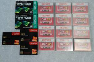 E4368 Y Ｌ imation DAT72 maxell 112m/5gb maxell DAT72 4mm Digital Data Cartridge 36GB/72GB ... 計17巻