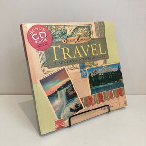 241119【CD付】洋書デザイン資料「TRAVEL」READY-TO-USE SCRAPBOOK PAGES★グラフィックデザイン希少古書