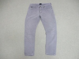 希少モデル nano universe Lee 別注 コラボ Natural ANKLE Vintage Ankle Denim Pants ビンテージ加工 デニムパンツ 29 S ～ M グレー