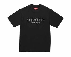 L サイズ supreme Classic Logo Tee シュプリーム 黒Supreme BLACK Tee ボックスロゴ 送料無料 新品