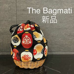 新品 The Bagmati バグマティ 巾着バッグ カゴバッグ ハンドバッグ 斜め掛け ちょうちん 家紋 レディース 玉mc2972