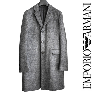 正規品 エンポリオアルマーニ EMPORIO ARMANI アルパカウール チェスターコート ジャケット ライダースブルゾン ジョルジオアルマーニ