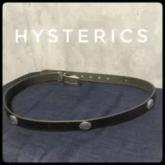 HYSTERICS ベルト レザー シルバー ヒステリックグラマー 黒 ★