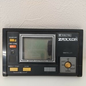 49　中古　BANDAI バンダイ　ZAXXON ザクソン　希少　LCDゲーム　ゲームウォッチ　当時物　DOUBLE PANEL　エレクトリック　ジャンク