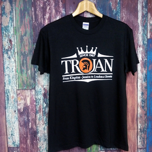 送込　TROJAN RECORDS　Jamaica 半袖Tシャツ　黒色　２XLサイズ 