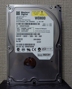 ■正常動作品■WesternDigital製HDD 80GB WD800