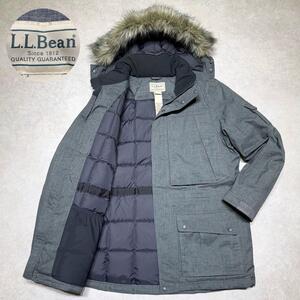 極美品●名作●肉厚極暖 L.L.Bean バクスター ステート パーカー ダウンジャケット ダウンコート メンズL エルエルビーン アウトドア 