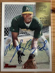 1997 Bowman Certified auto Blue Ink Miguel Tejada autograph ミゲル・テハダ 直筆サイン