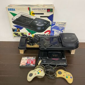 A4121【動作未確認】 SEGA／セガ メガドライブ メガCD 本体 CD付き