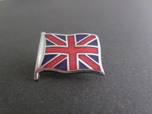 イギリス国旗ユニオンジャックメタルバッジ・英国製・MG・英国車・ロールスロイス・ベントレー・バーバリーやポールスミスジャケットにも♪