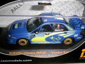 ixo 1/43 SUBARU IMPREZA インプレッサ NO1 WRC スウェーデン 2004