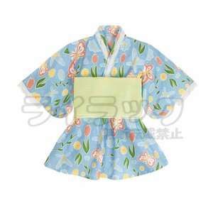 【100cm】浴衣 子供 女の子 兵児帯2点セット 子供服 ベビー キッズ 夏祭り 夏 和装 ゆかた 子ども こどもゆかた 帯セット ワンピース