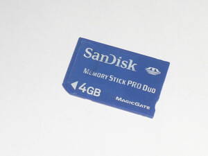 動作保証！SanDisk Memory Stick PRO Duo 4GB MAGICGATE ①