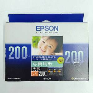 【中古・未使用品】エプソン 写真用紙 光沢 L判 200枚入 KL200PSKR EPSON