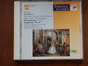 1219◆MOZART：OVERTURES SYMPHONY NO.28 輸入盤　モーツァルト