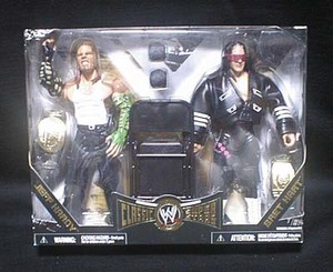 JAKKS：WWE Classic Superstars 限定 2Pack ジェフ・ハーディ vs. ブレット・ハート　w/ジャケット（未開封品）