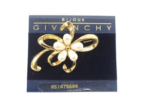 GIVENCHY BIJOUX ジバンシィ ブローチ 花 フラワー ∠UA11282