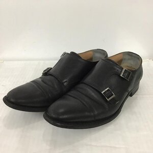 SCOTCH GRAIN 25.5cm スコッチグレイン 革靴 革靴 R1812 ダブルモンク 撥水レザー 25 1/2 Leather Shoes 黒 / ブラック / 10102067