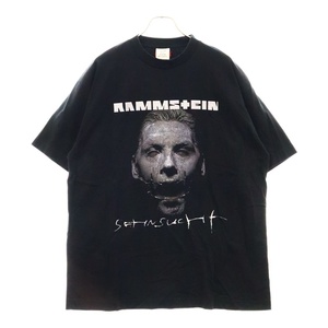 VETEMENTS ヴェトモン 17AW RAMMSTEIN PRINTED T-SHIRT ラムシュタインプリント Tシャツ 半袖カットソー ブラック MAH18TR27