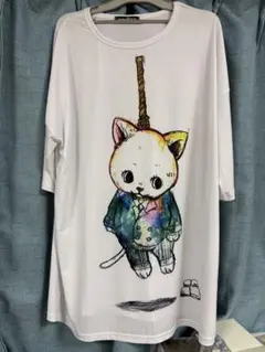 ankoROCK 首吊りねこ Tシャツ