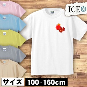 ザクロ キッズ 半袖 Tシャツ 男の子 女の子 ボーイズ ガールズ プリント 綿 おもしろ 面白い ゆるい トップス ジュニア かわいい100 110 1