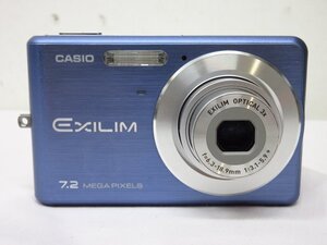 y8484 難あり動作品 　CASIO　EXILM EX-Z77　コンパクトデジタルカメラ　デジカメ ブルー　液晶焼けあり　NP-20バッテリー付き　カシオ