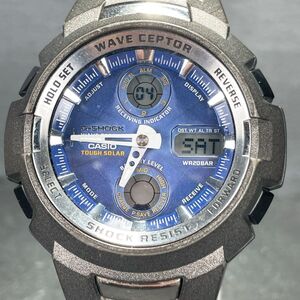 美品 CASIO カシオ G-SHOCK ジーショック The G GW-1110J-2A 腕時計 アナデジ タフソーラー 電波ソーラー ラバーバンド ブラック