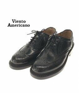 TK 新品 ジャーナルスタンダード Viento Americano ウイングチップ レザーシューズ 革靴 ヴィエントアメリカーノ 37 黒