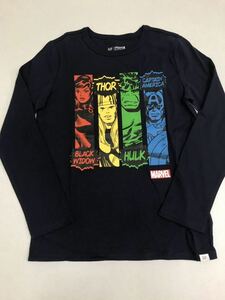 ■ＧＡＰ■新品■150■ギャップ■アベンジャーズ■Ｔシャツ■ロンT■かっこいいデザイン■紺■USA■アメコミ■marvel■21■2-1